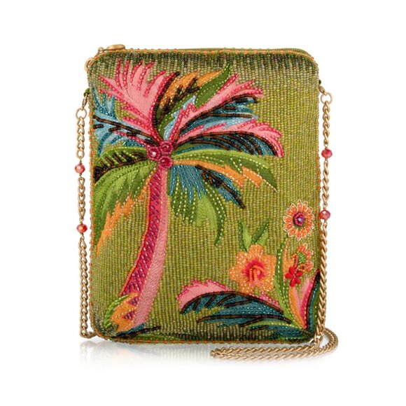 Mary Frances Handbags - Mary Frances Endless Summer Mini Crossbody Handbag Palm Tree Bag Green Purse NEW